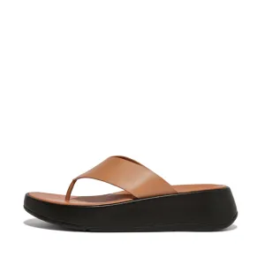 รองเท้าแตะแบบหูหนีบ ผู้หญิง รุ่น F-MODE LEATHER NEW FLATFORM TOE-POST SANDALS