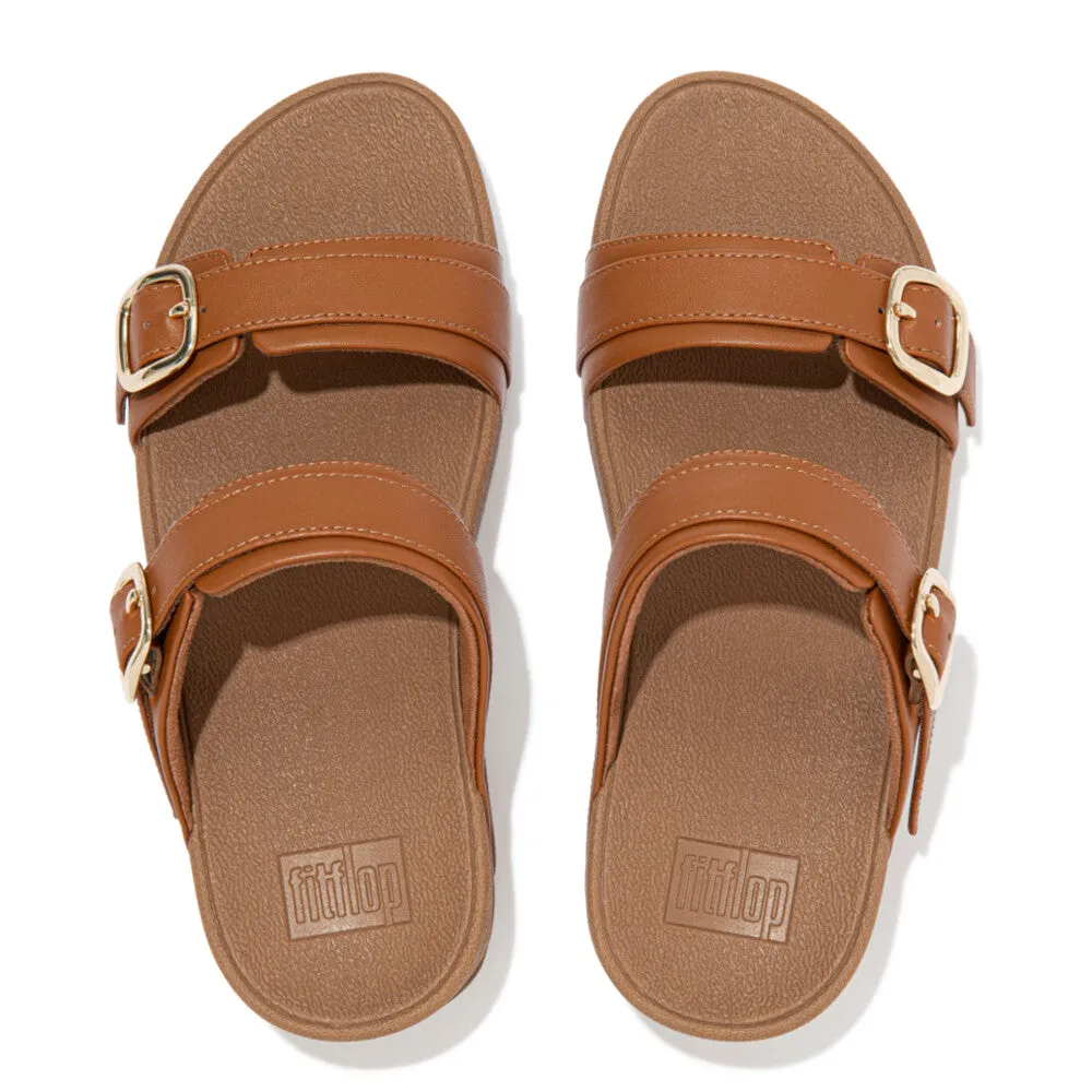 รองเท้าแตะแบบสวม ผู้หญิง รุ่น LULU ADJUSTABLE LEATHER SLIDES