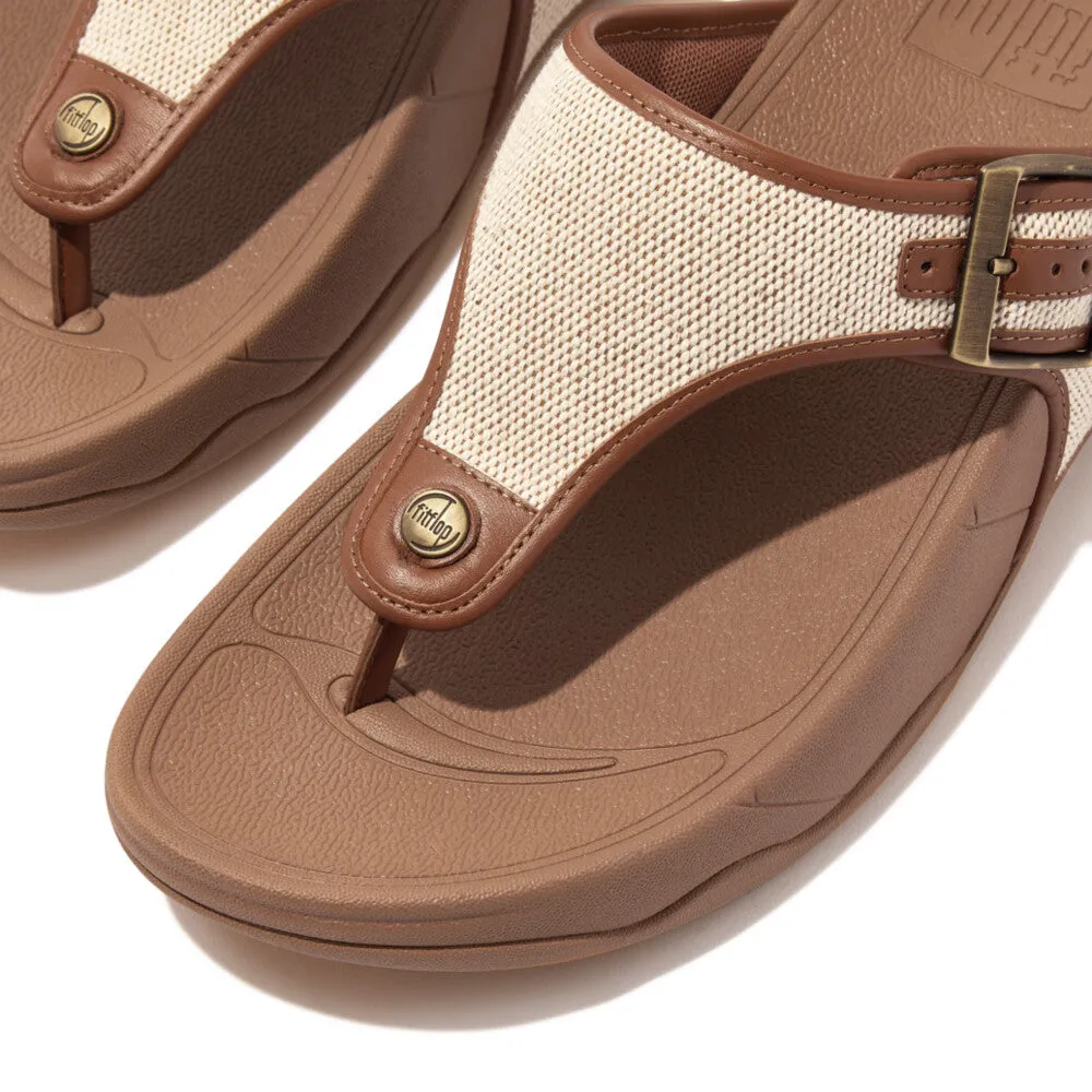 รองเท้าแตะแบบหูหนีบ ผู้ชาย รุ่น TRAKK II MENS BUCKLE TWO-TONE CANVAS TOE-POST SANDALS