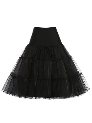 1950s Solid Petticoat Underskirt