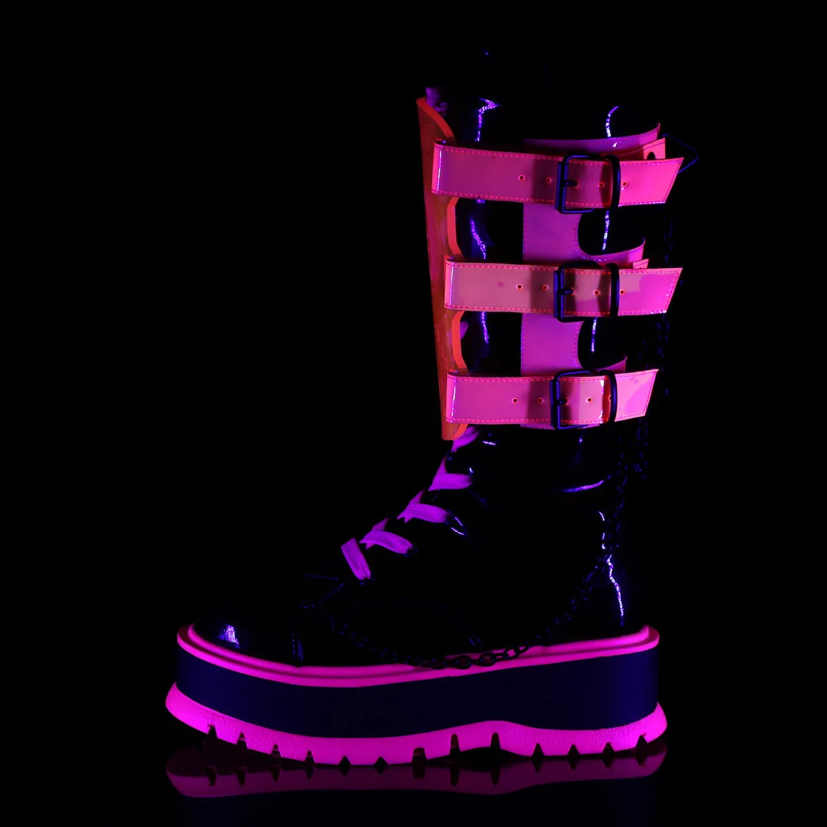 2 Inch Platform SLACKER-156 Neon Pink