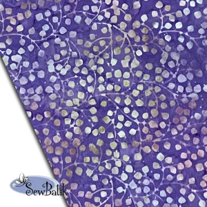 57" Batik Canvas (5oz) - Gardenista Vine - Lilac