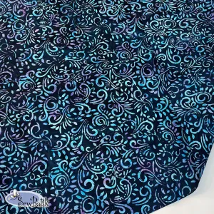 57" Batik Canvas (8.6 oz) - Phoenix - Turbulent Blue