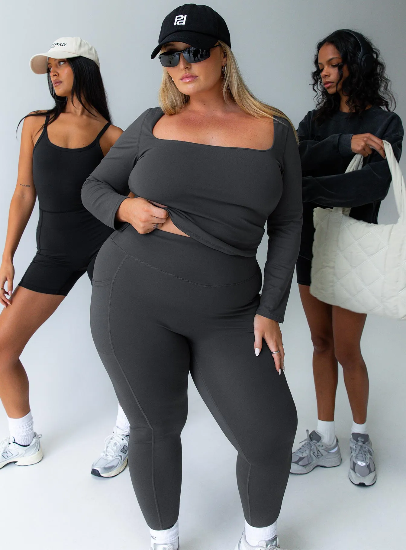 Achieve Activewear Leggings Grey Curve