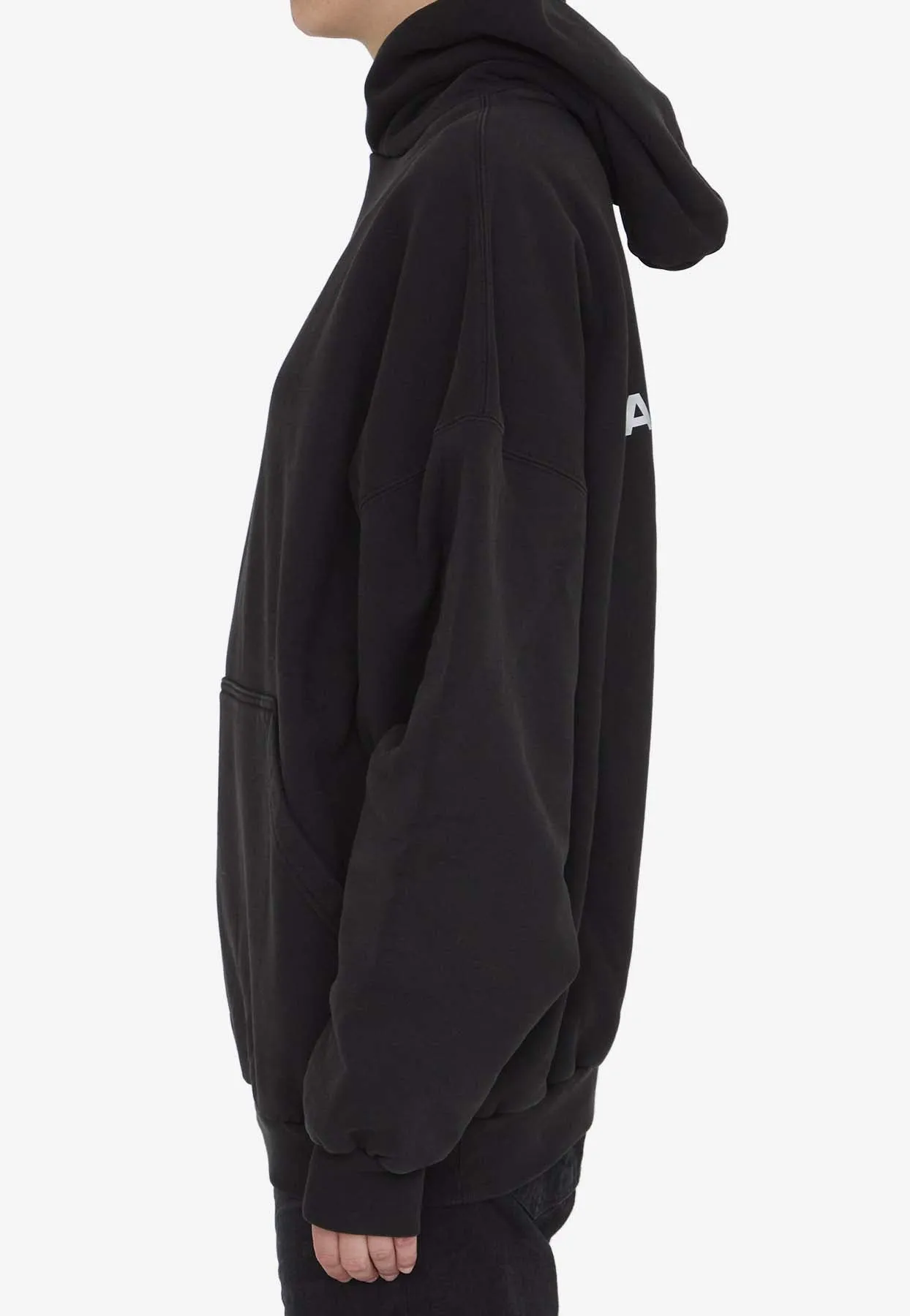 Activewear Logo Oversized Hooded Sweatshirt