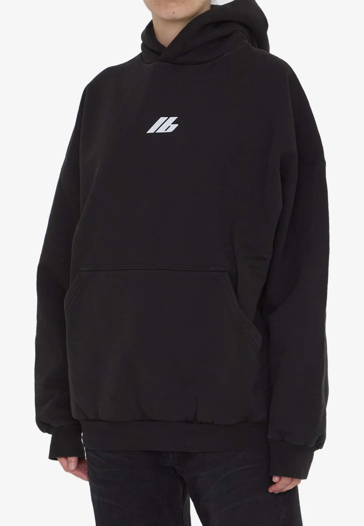 Activewear Logo Oversized Hooded Sweatshirt