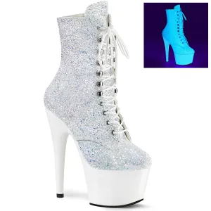 ADORE-1020LG Pleaser Shoes Glow Under Blacklight Exotic Dancer Boot