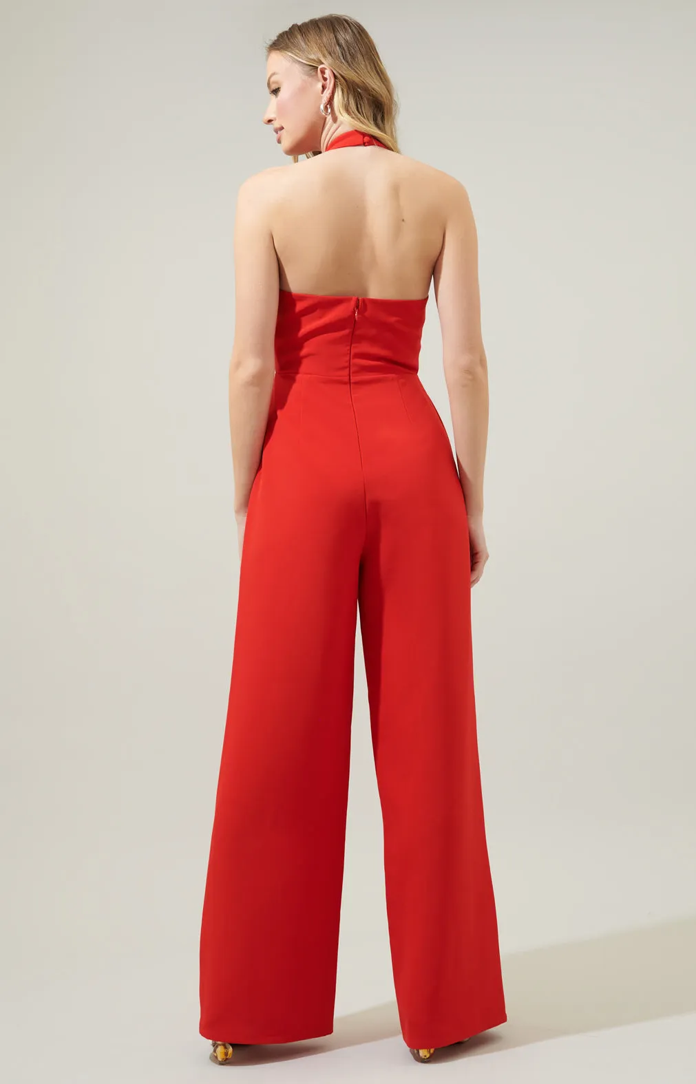 After Hours Backless Halter Jumpsuit