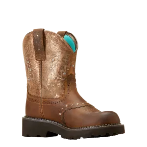 Ariat Ladies Gembaby Distressed Brown Fatbaby Western Boot 10047013