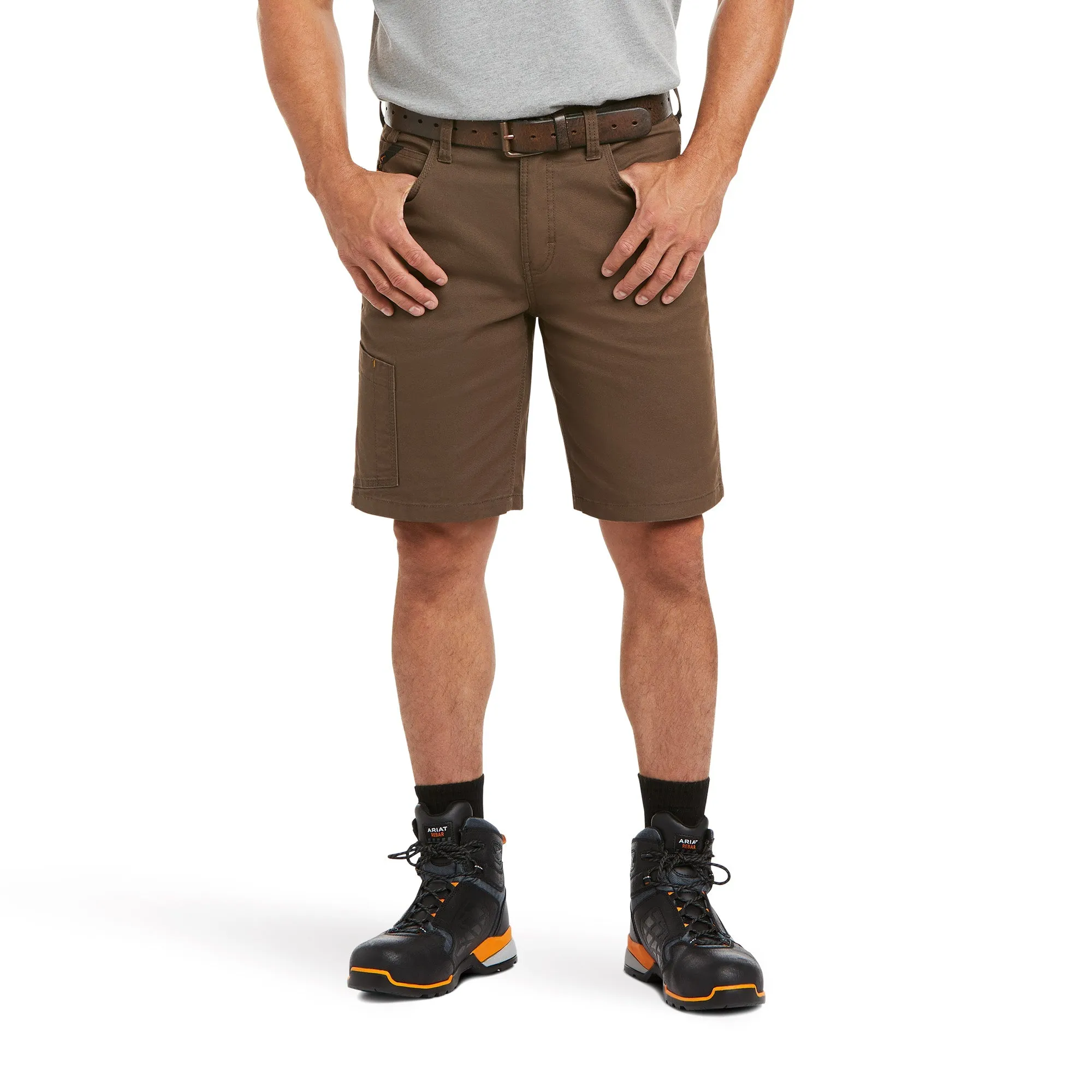 Ariat Men's Rebar DuraStretch Made Tough 10" Shorts_Wren