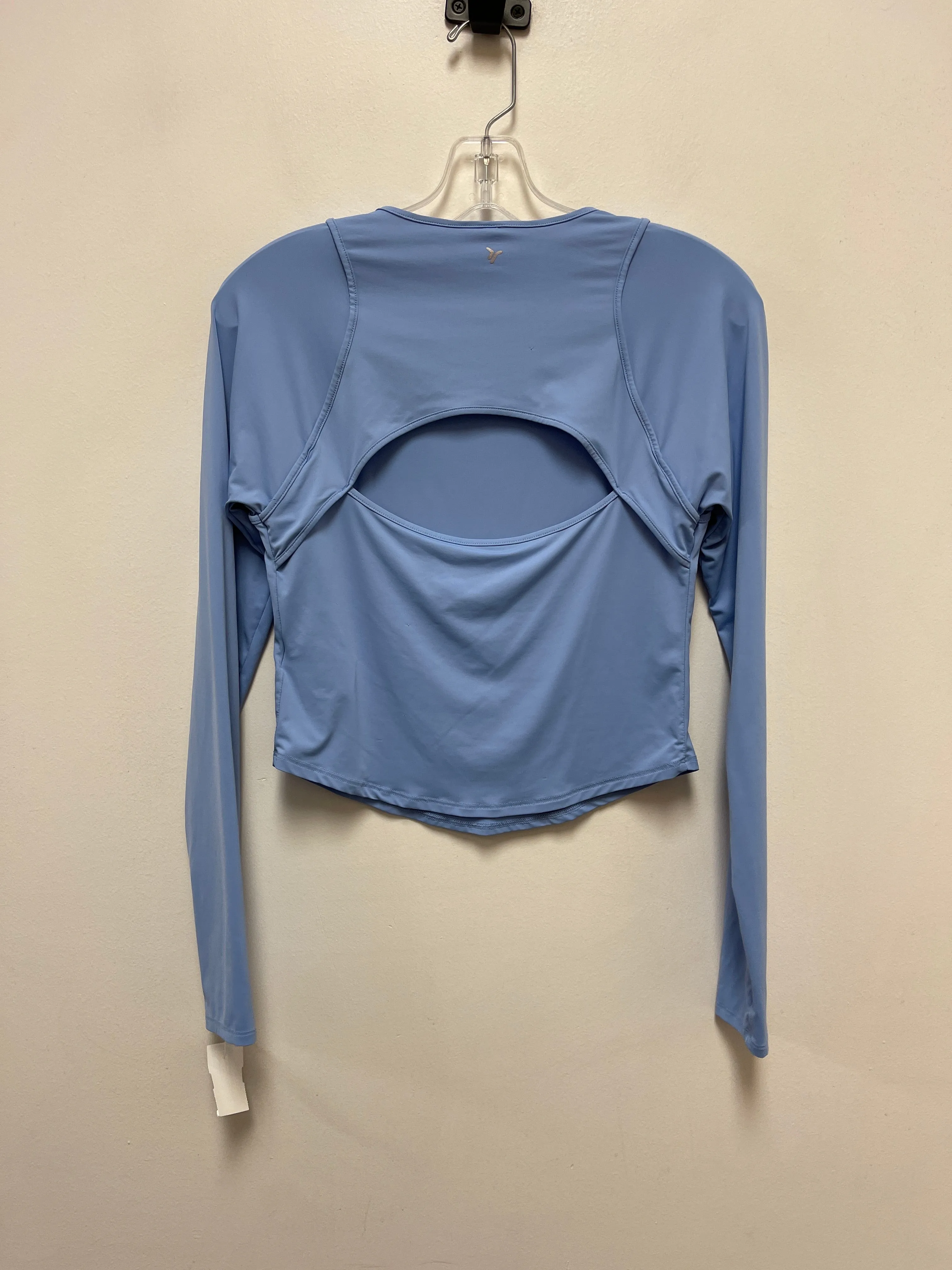 Athletic Top Long Sleeve Collar By Old Navy In Blue, Size: S