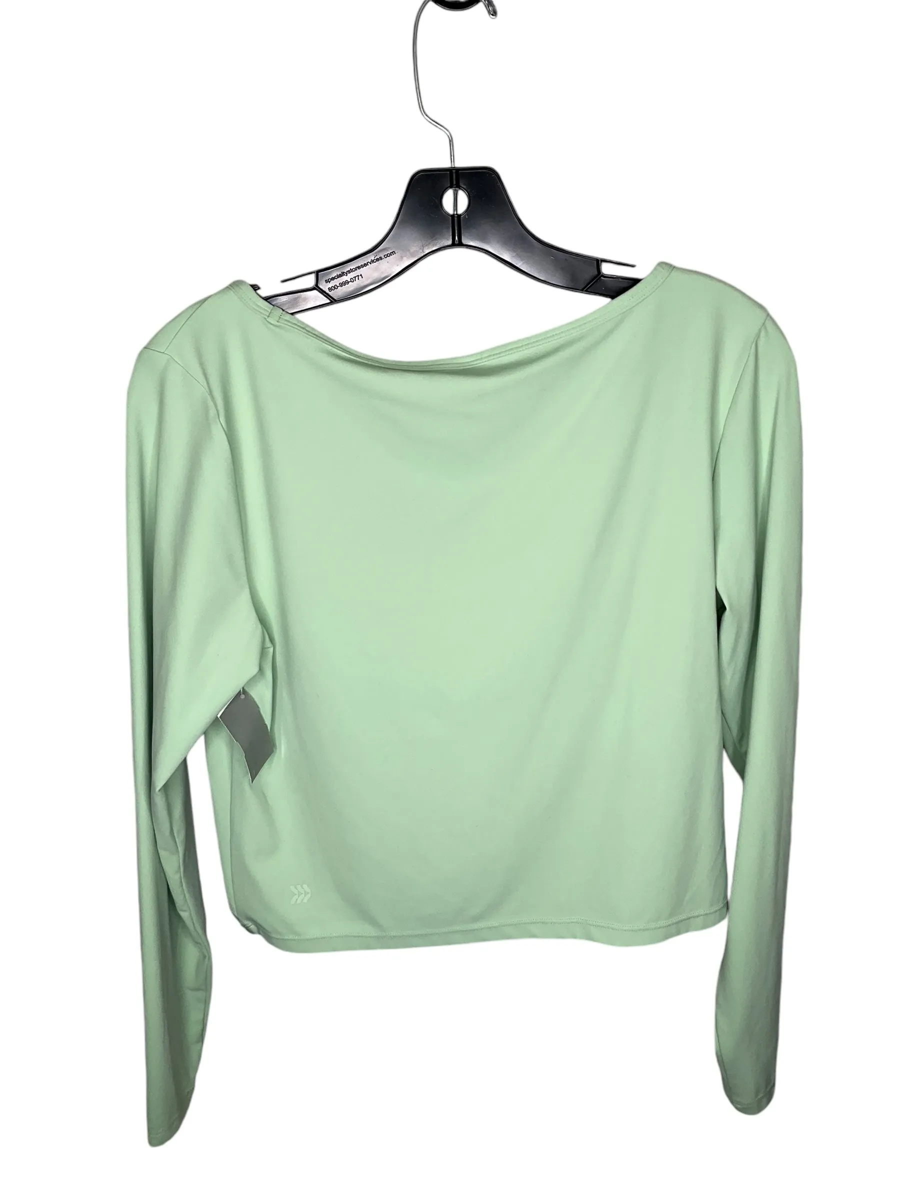 Athletic Top Long Sleeve Crewneck By All In Motion In Green, Size: L