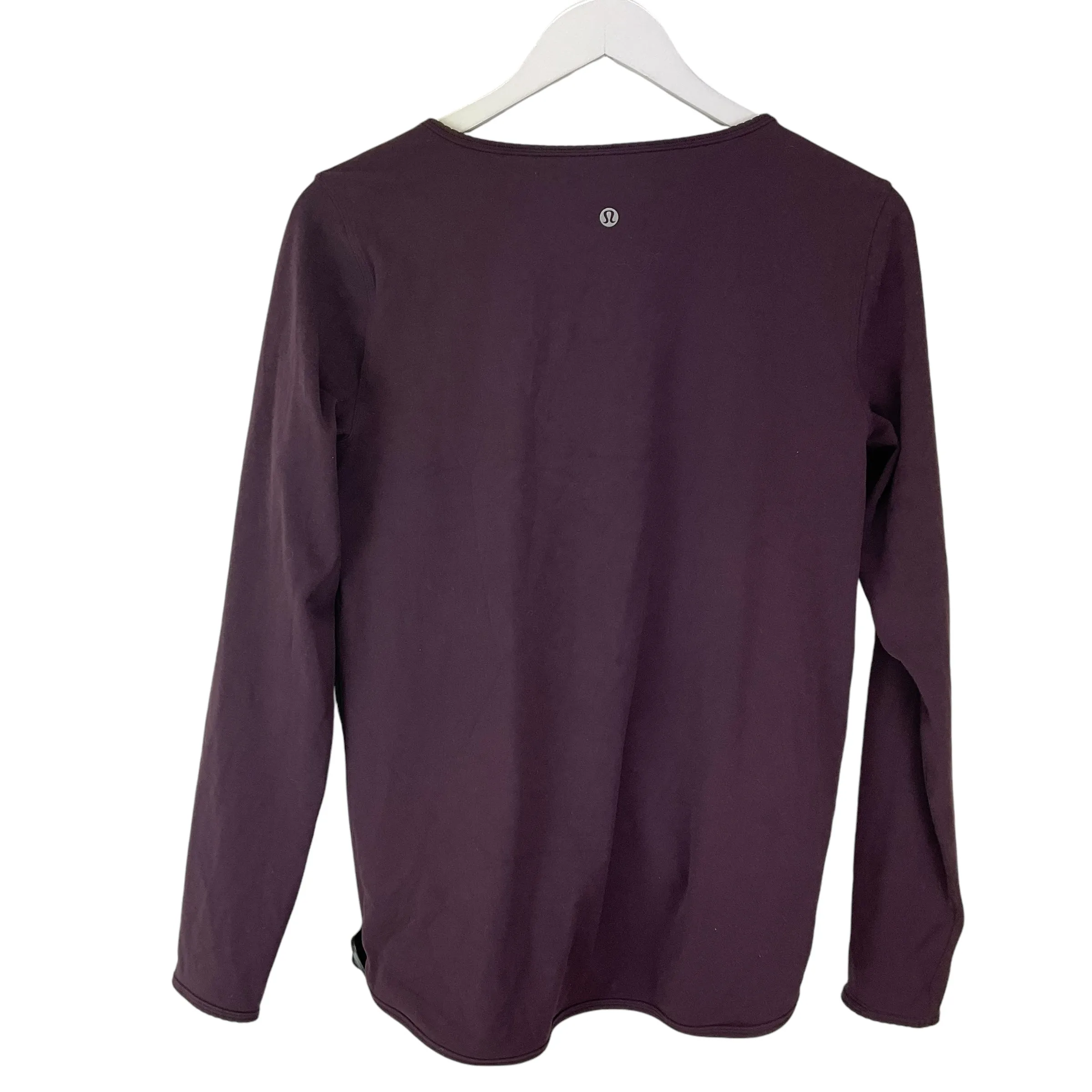 Athletic Top Long Sleeve Crewneck By Lululemon In Purple, Size: 6