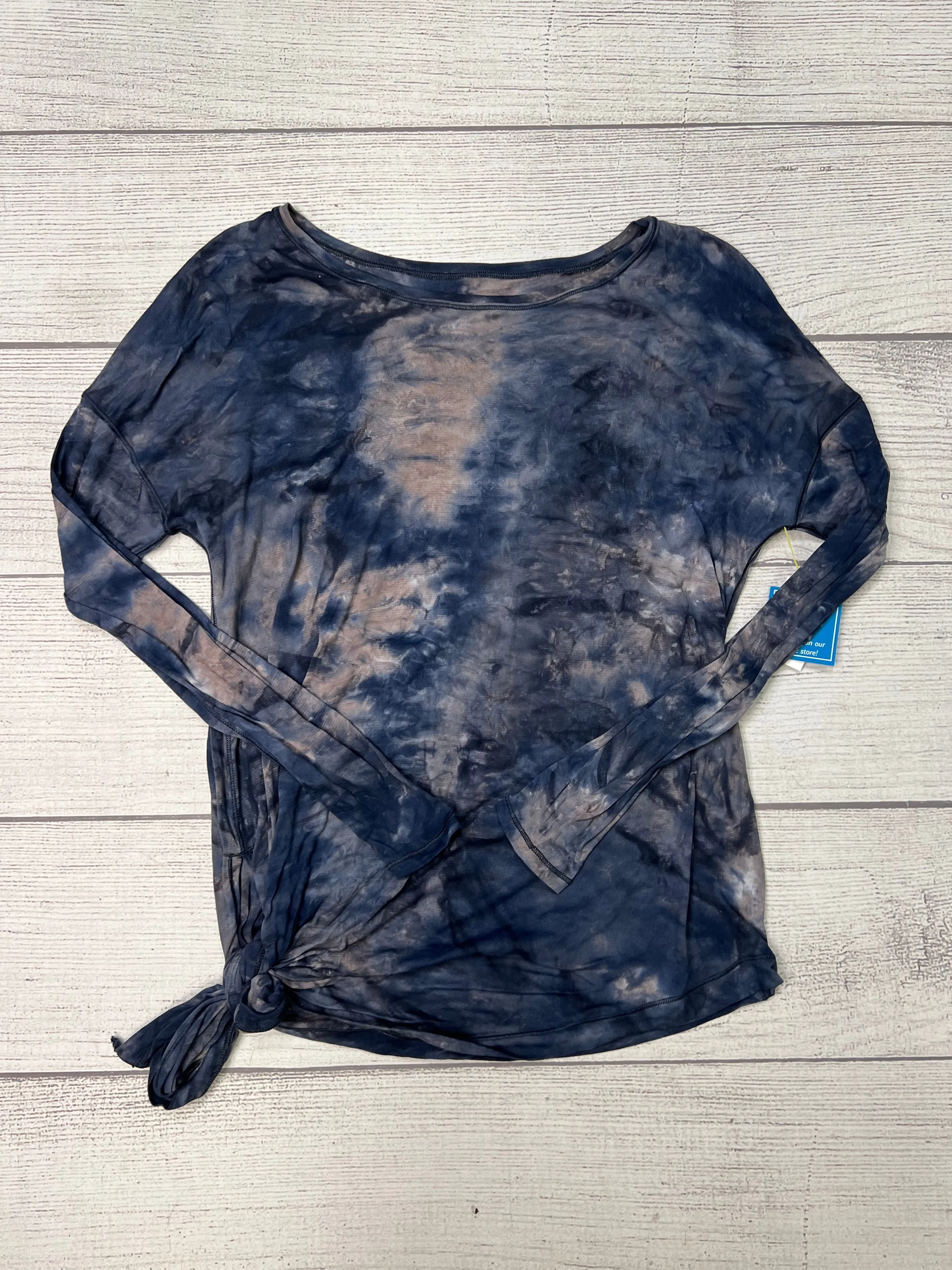 Athletic Top Long Sleeve Crewneck By Lululemon In Tie Dye, Size: M