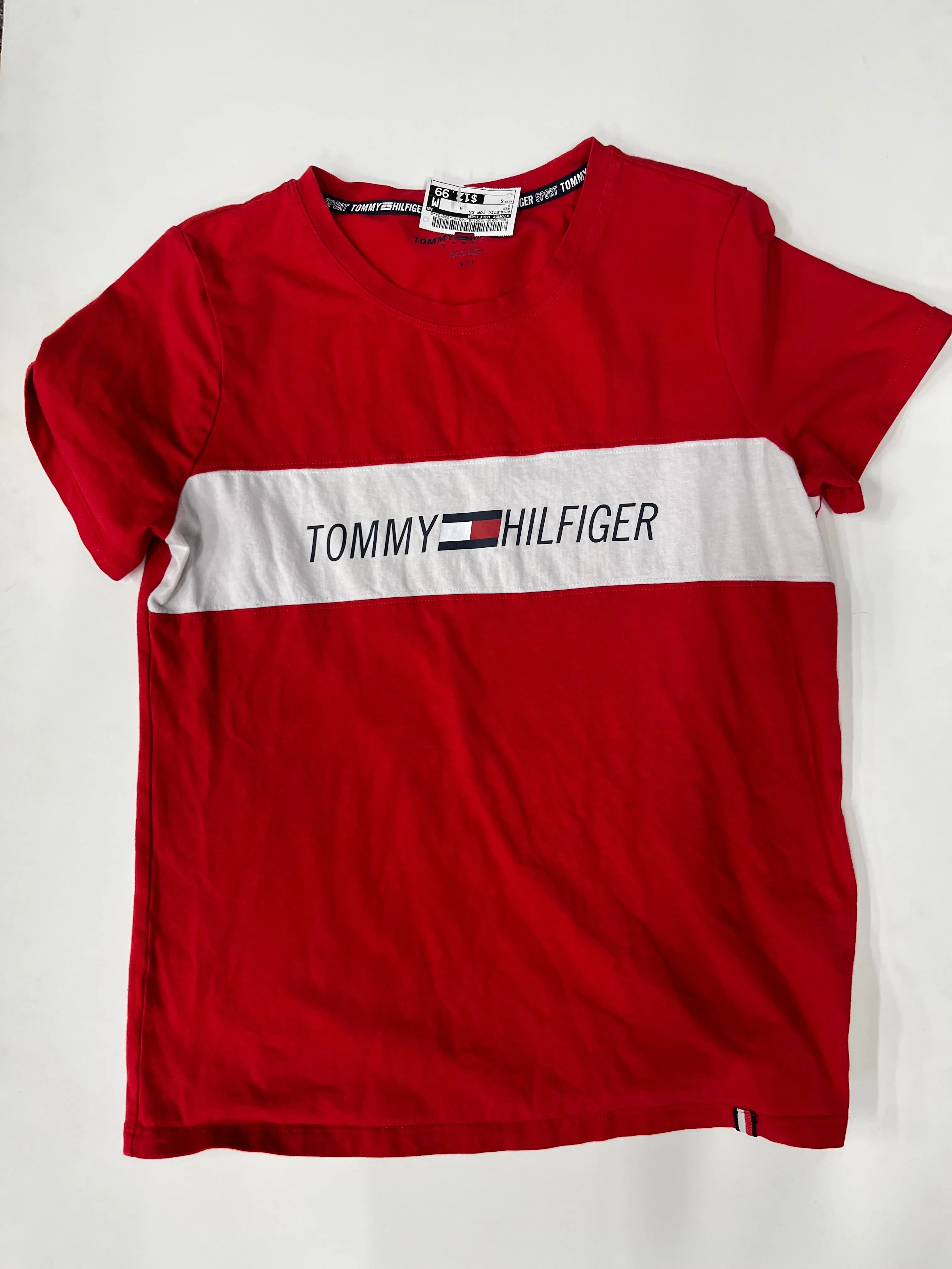 Athletic Top Short Sleeve By Tommy Hilfiger  Size: S