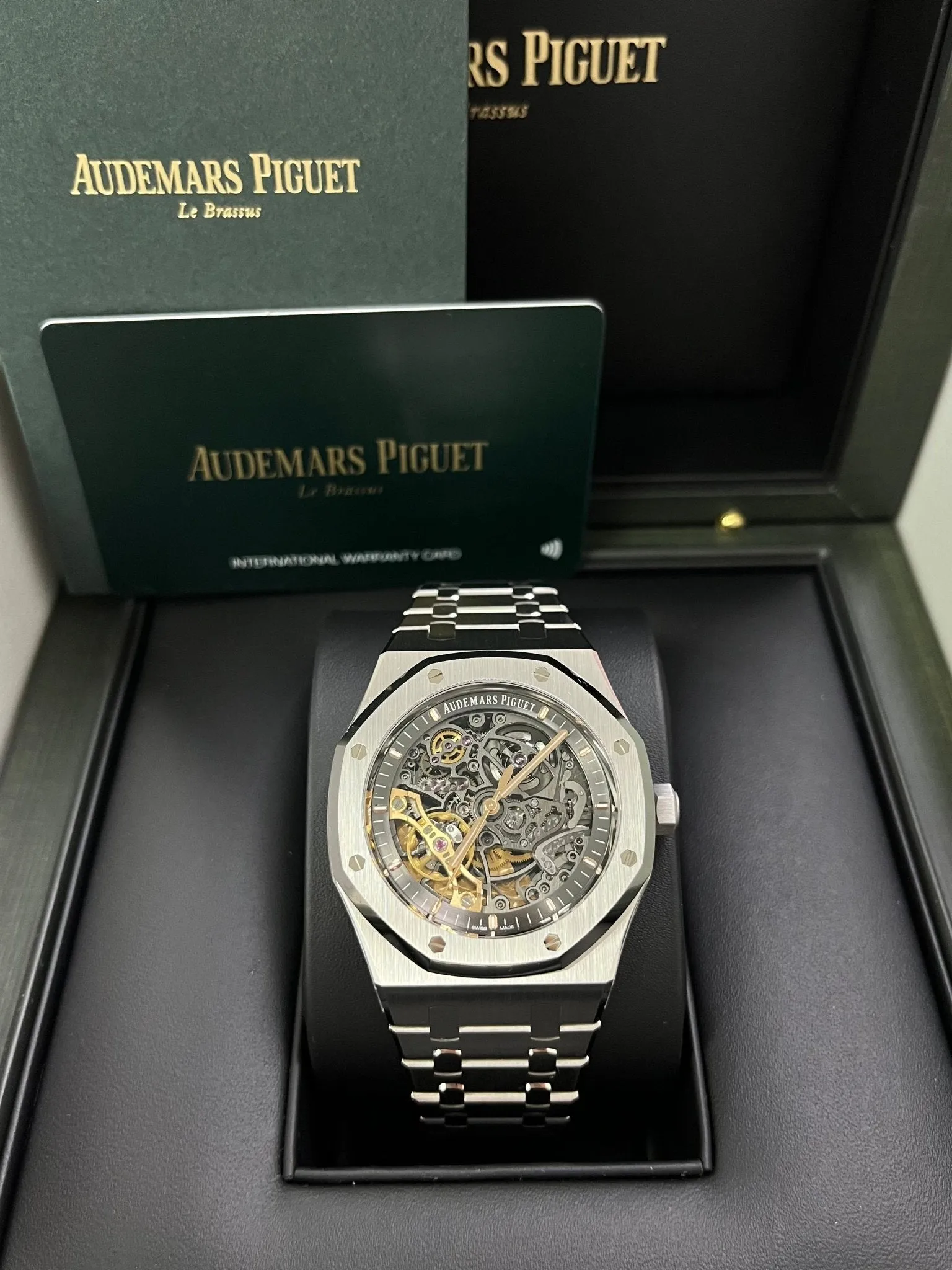 Audemars Piguet Royal Oak Double Balance Wheel Openwork/ Stainless Steel/ Skeleton Dial (Ref#15407ST.OO.1220ST.01)