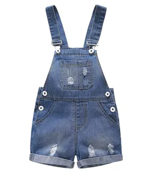 Baby Toddler Ripped Style Denim Shortalls