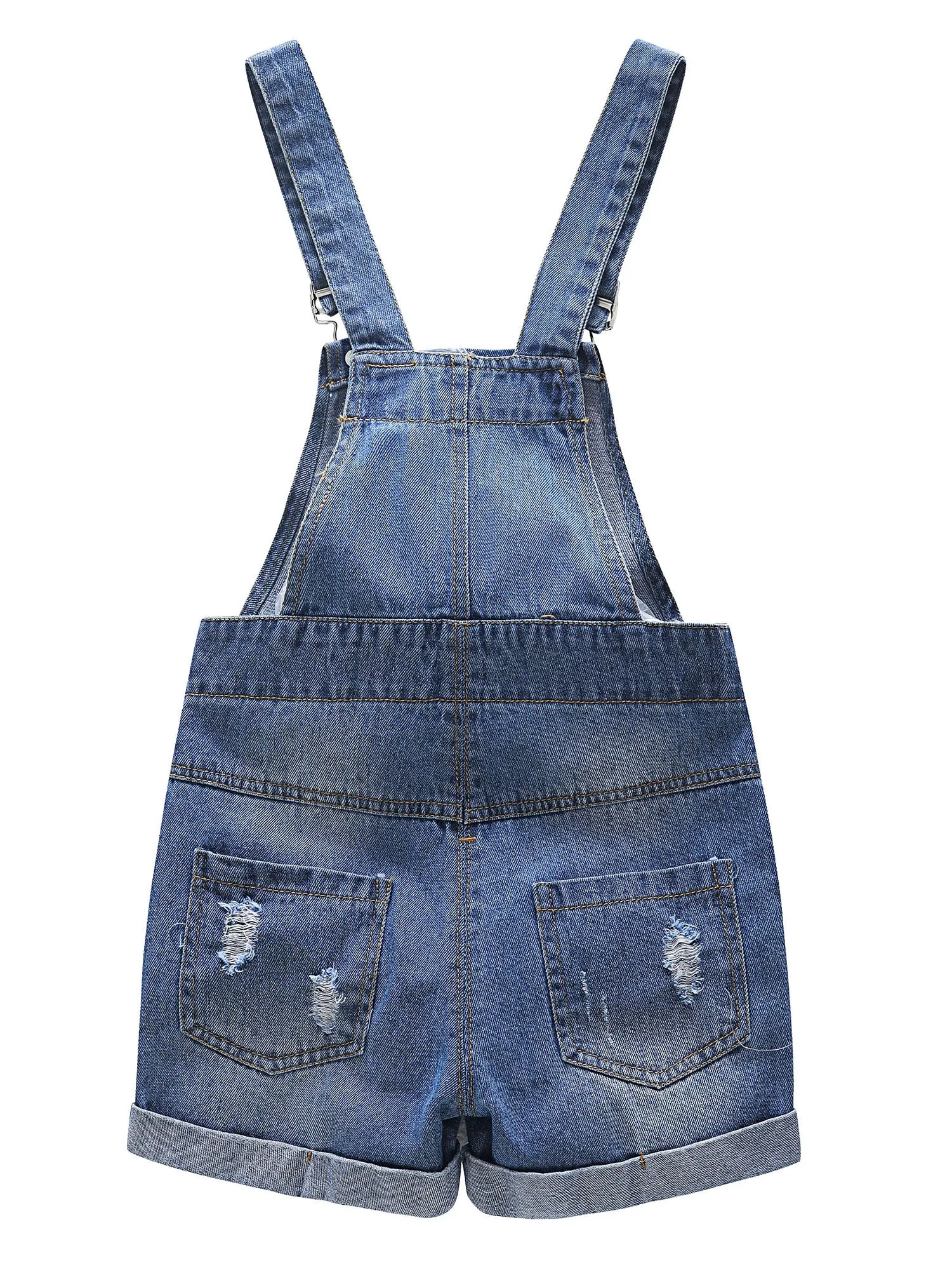 Baby Toddler Ripped Style Denim Shortalls