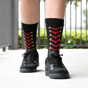 Baseball Stitches black soft socks