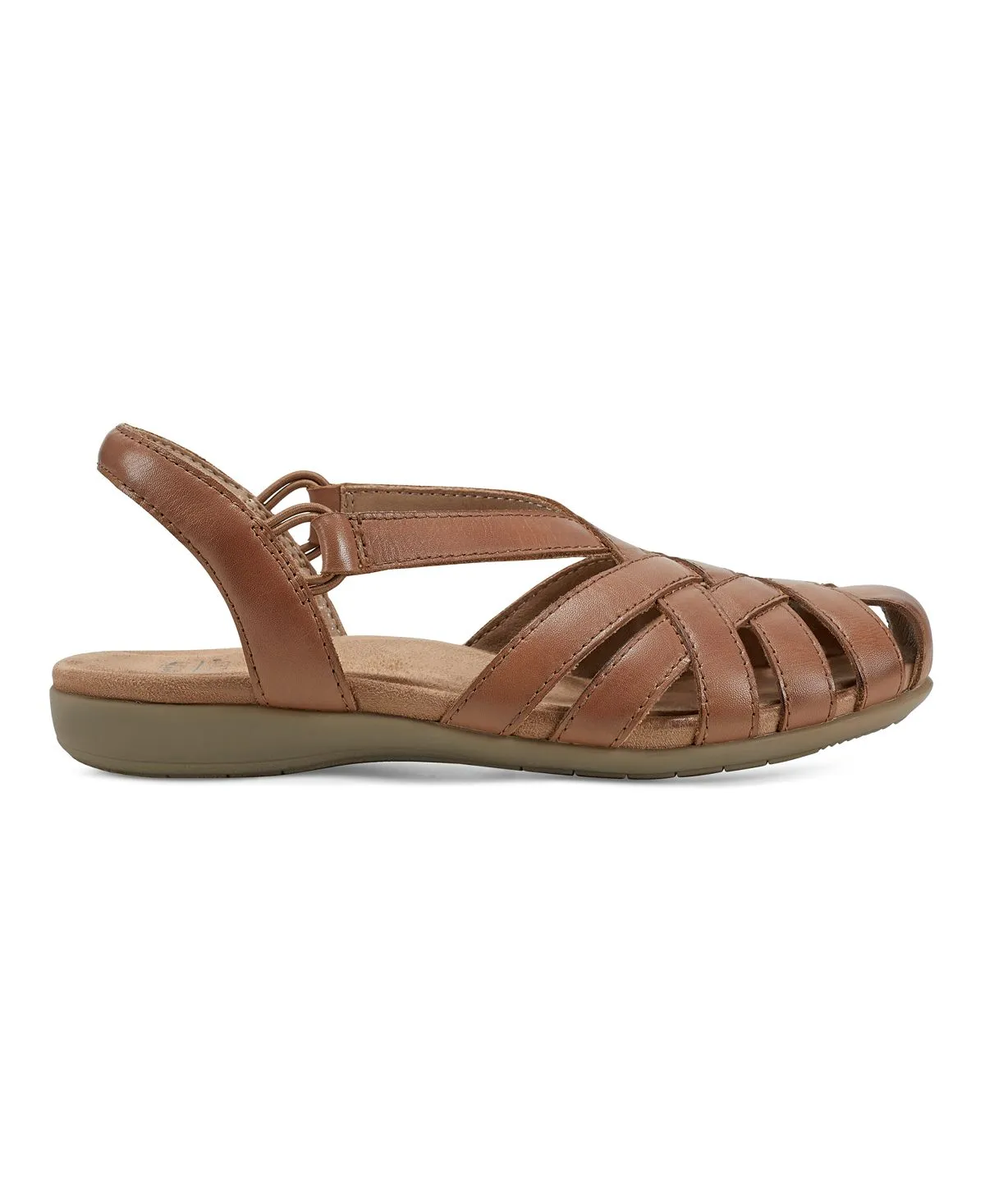 Berri Earth Women's Woven Open Heel Round Toe Casual Sandals