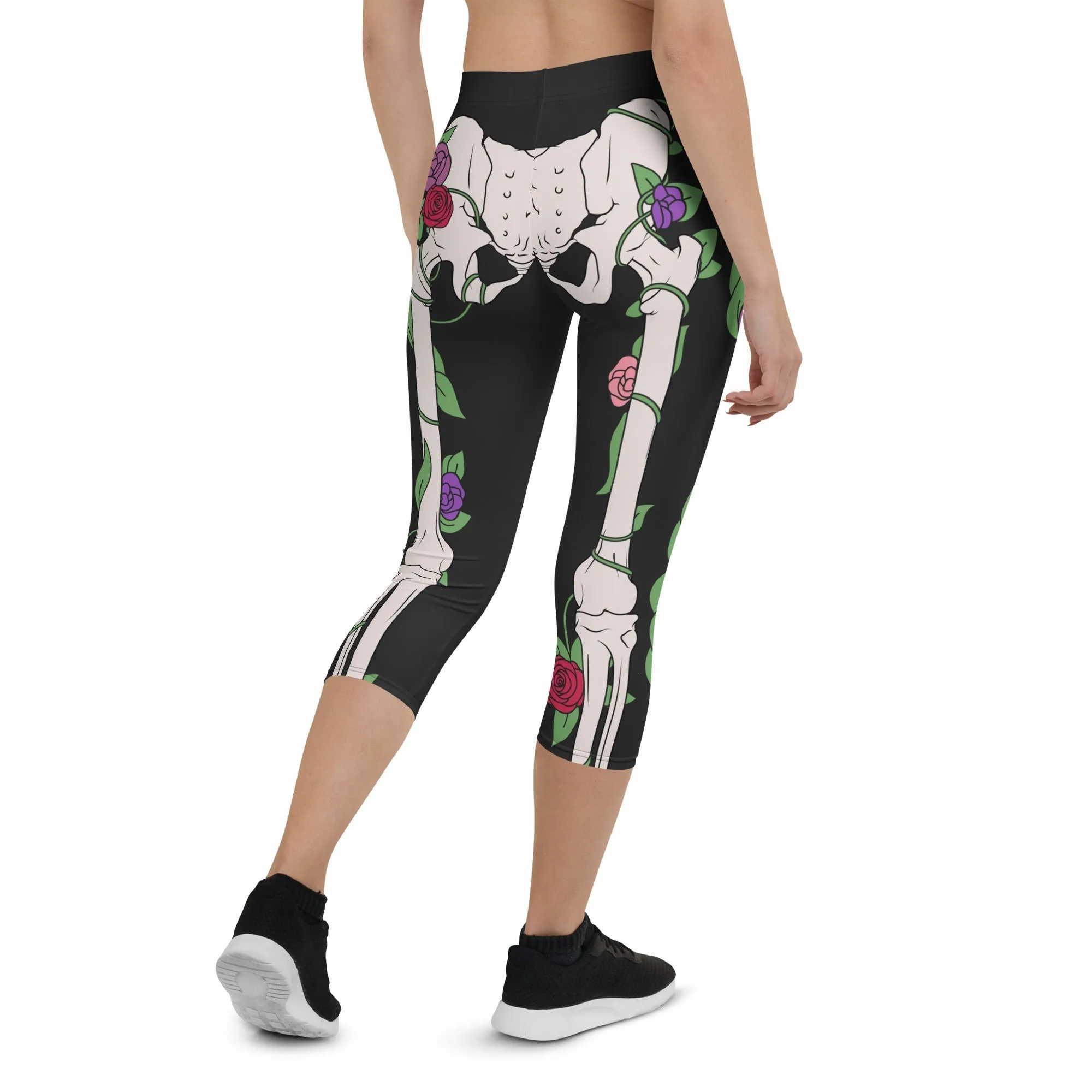 Blooming Skeleton Capris