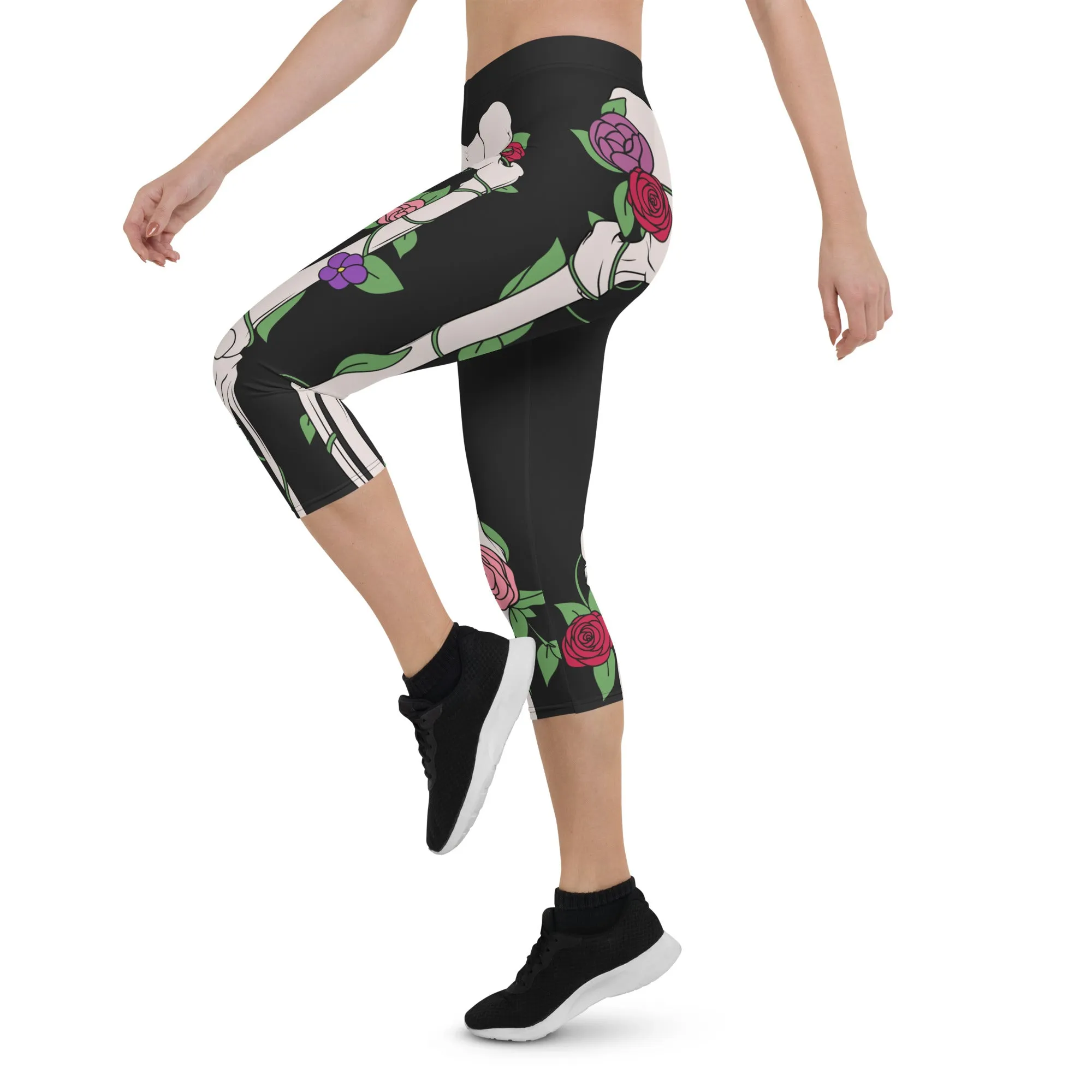 Blooming Skeleton Capris