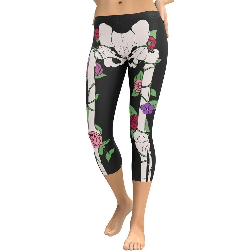 Blooming Skeleton Capris