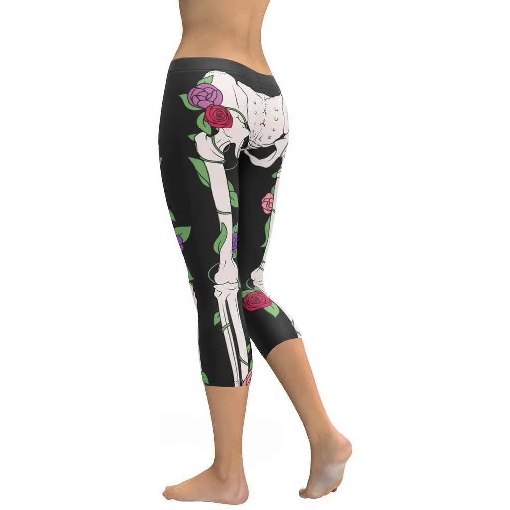 Blooming Skeleton Capris