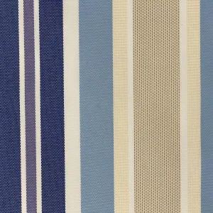 Blue Multi Color Striped Oak 100% Waterproof Outdoor Canvas Patio Fabric