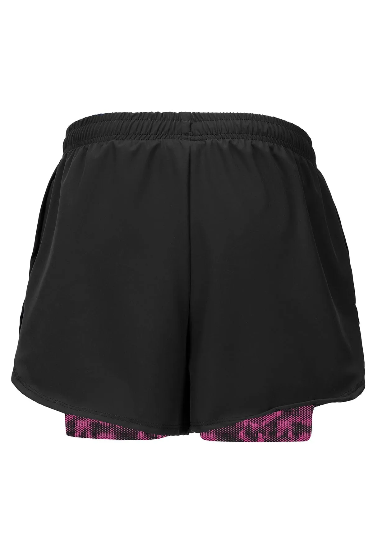 BOATHOUSE Women's Double Layer Hi-VIs Training Shorts