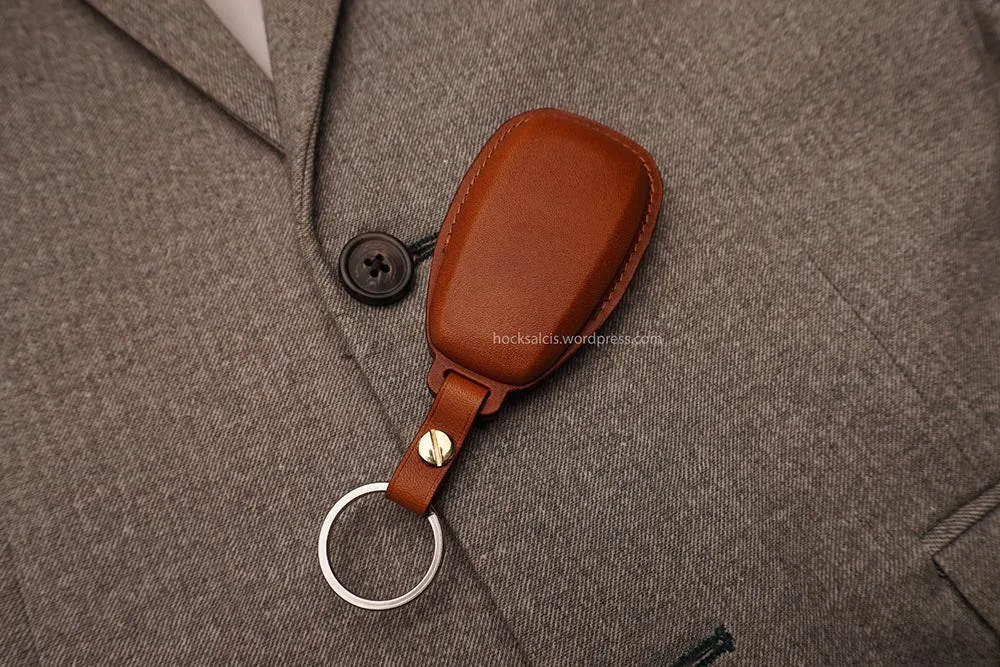 Brown Cow Skin Leather Car key Fobs