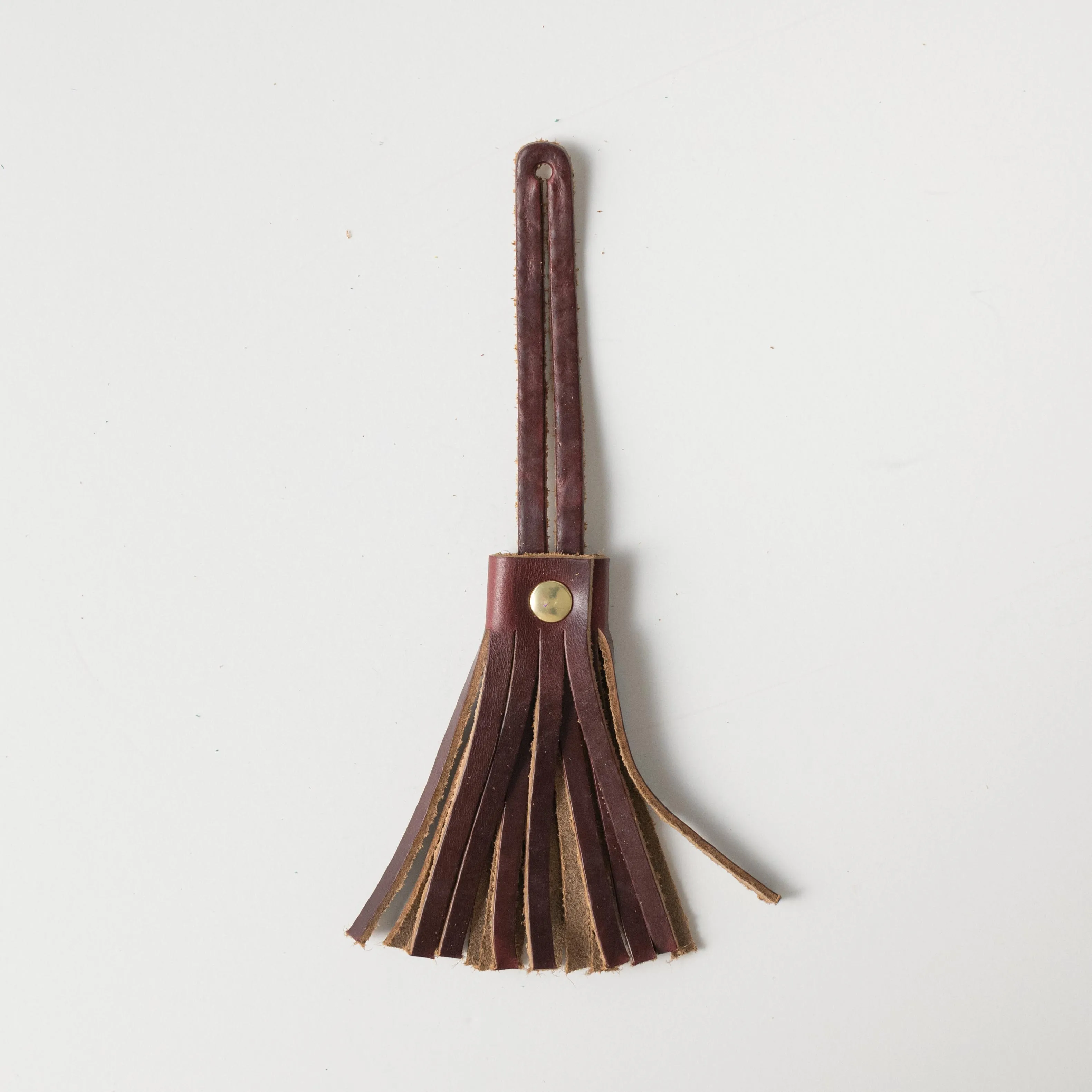 Burgundy Chromexcel Leather Tassel