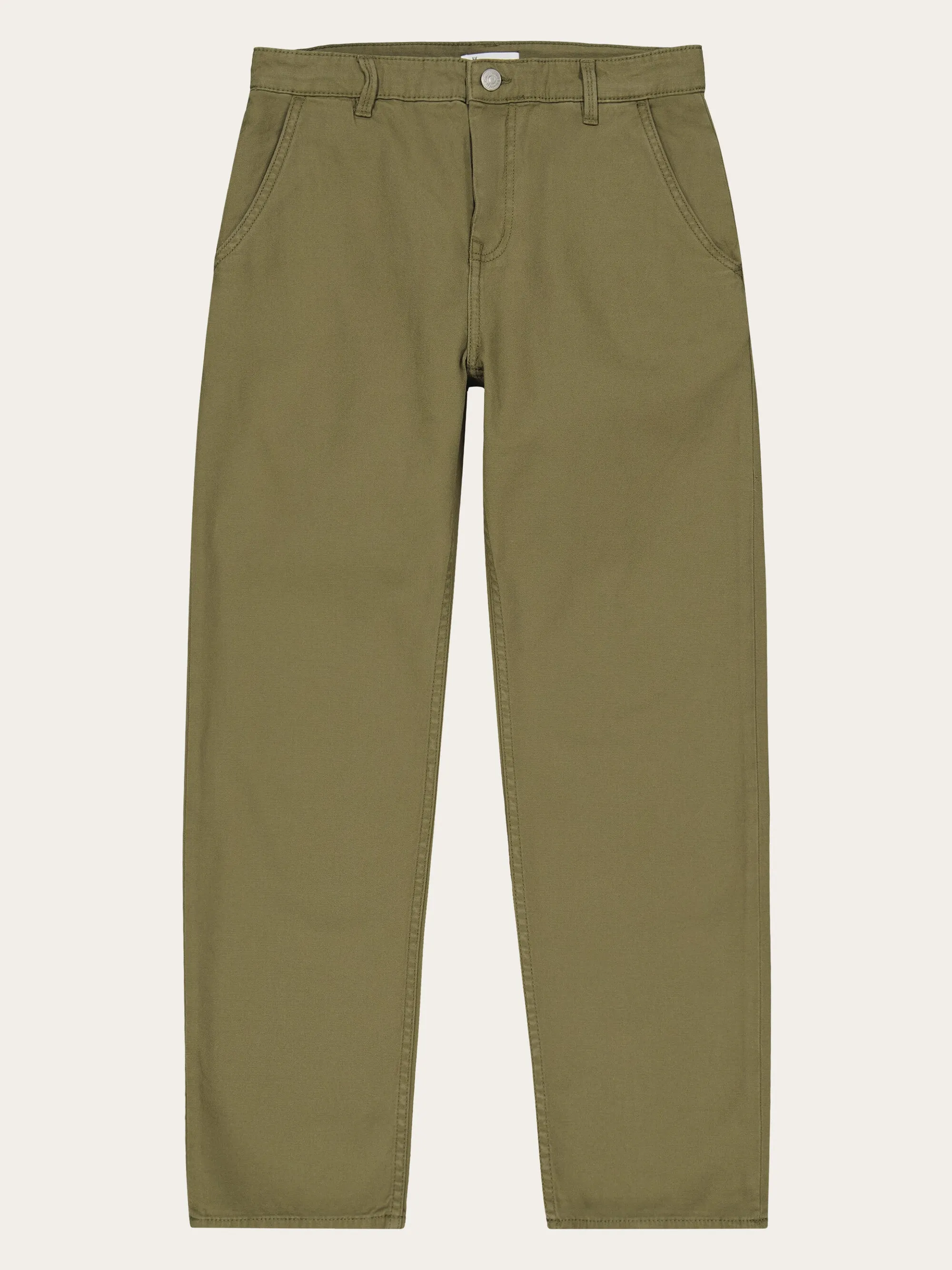 CALLA tapered canvas pant - Burned Olive