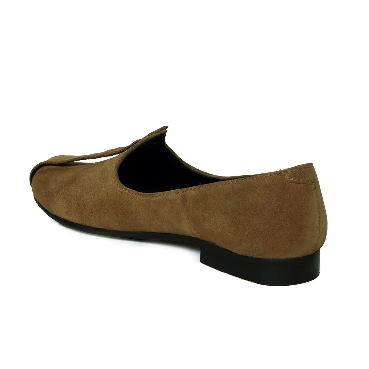 Camel Jalsa Jutti in Suede Leather