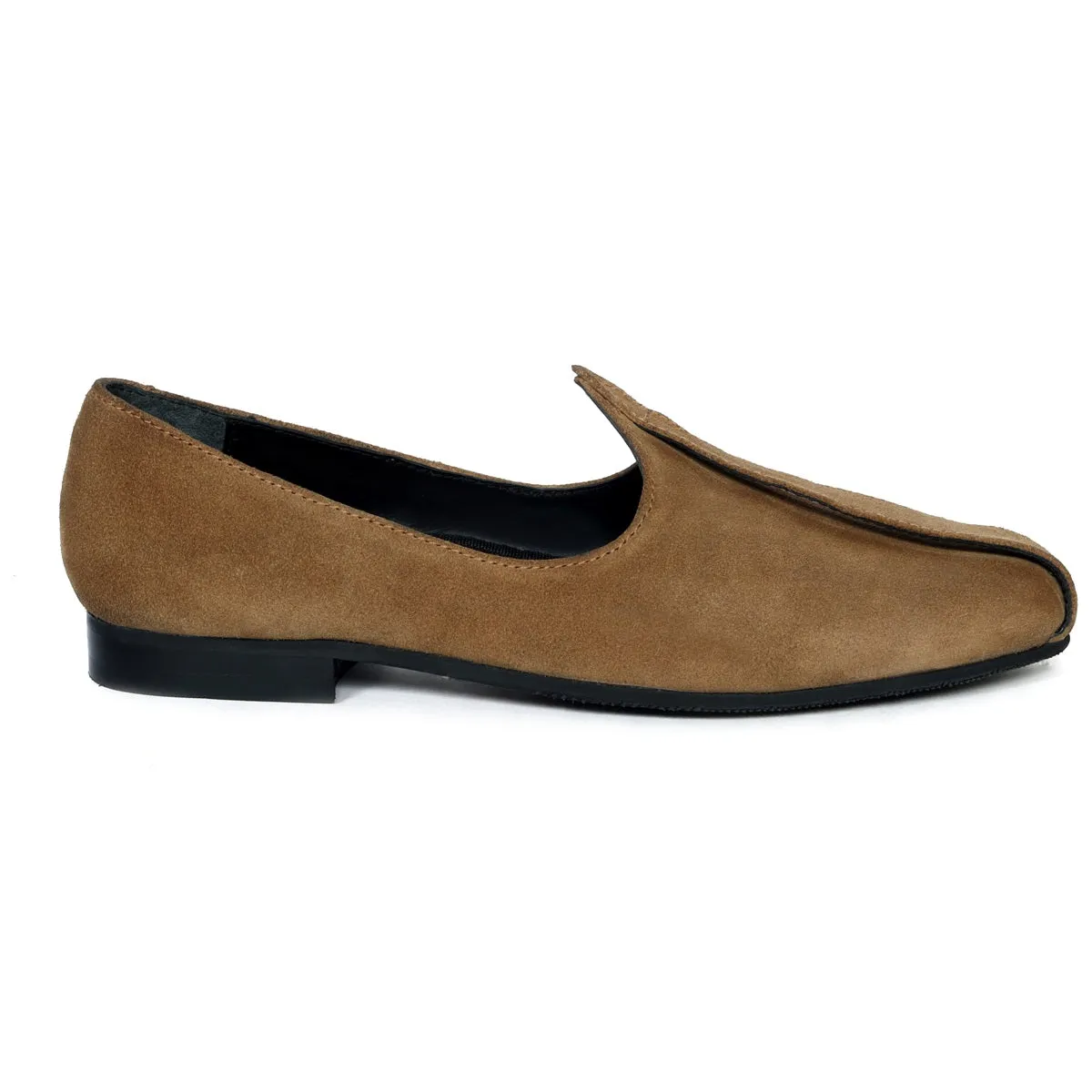 Camel Jalsa Jutti in Suede Leather