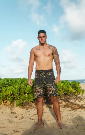 CAMO STICKERBOMB BOARDSHORTS