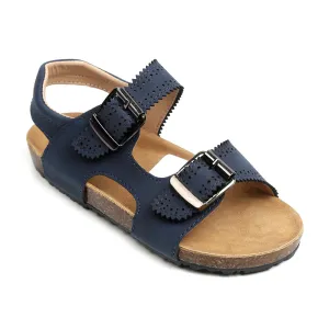 Casual Buckle Sandal For Boys - Navy