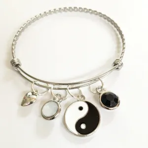 Charm bracelet/ Yin Yang/Taijitu theme/mental health practioner