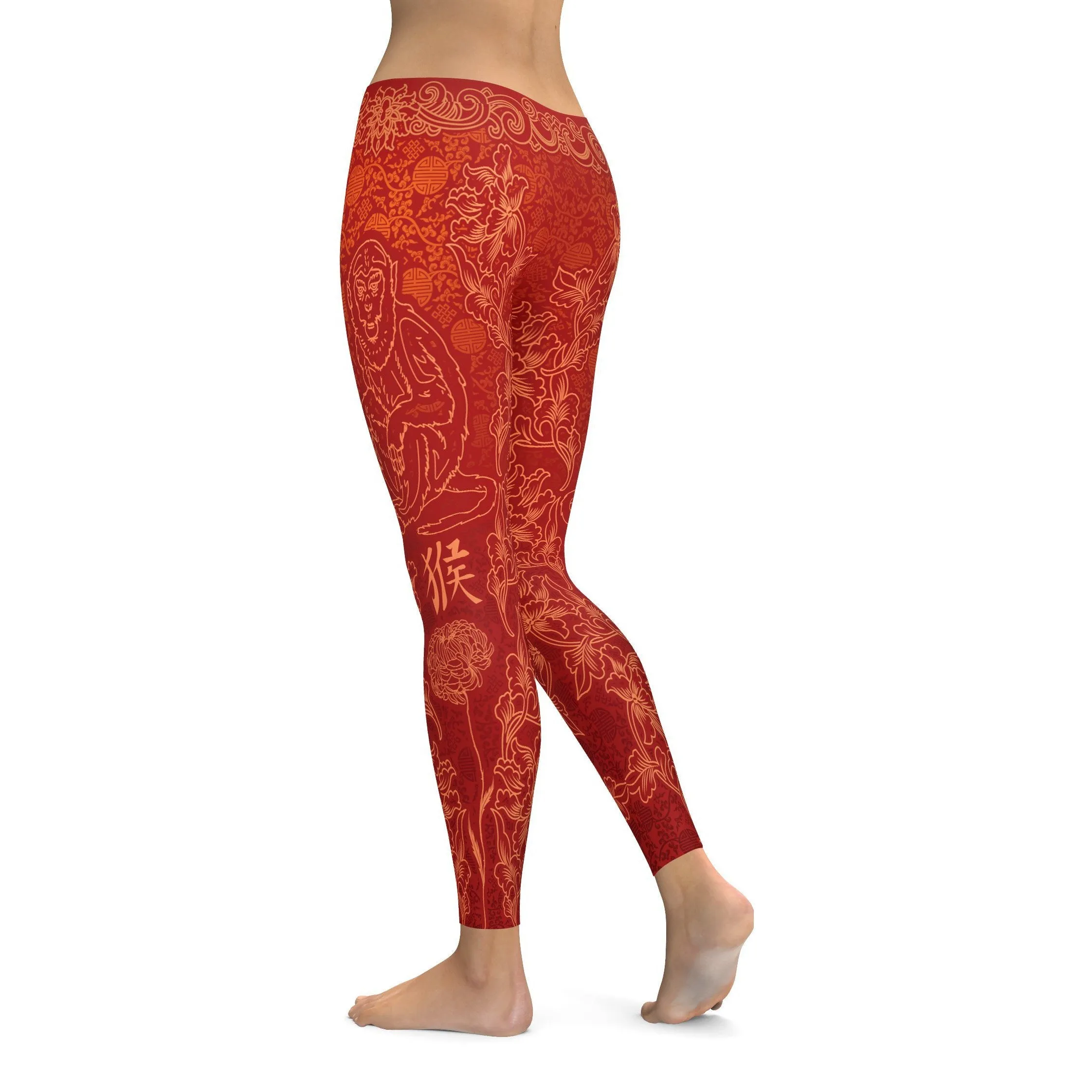 Chinese Zodiac Monkey Leggings