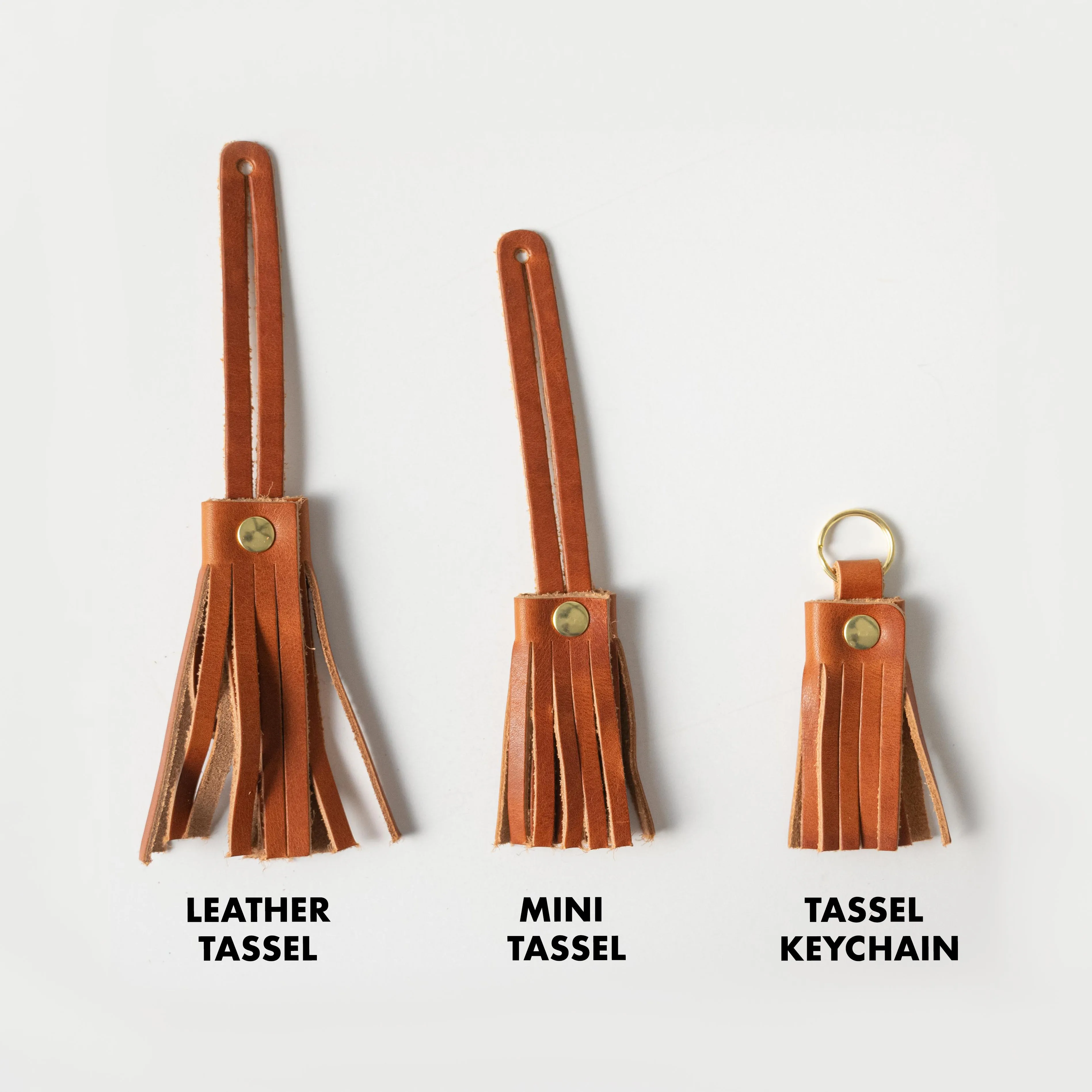 Cognac Cypress Leather Tassel