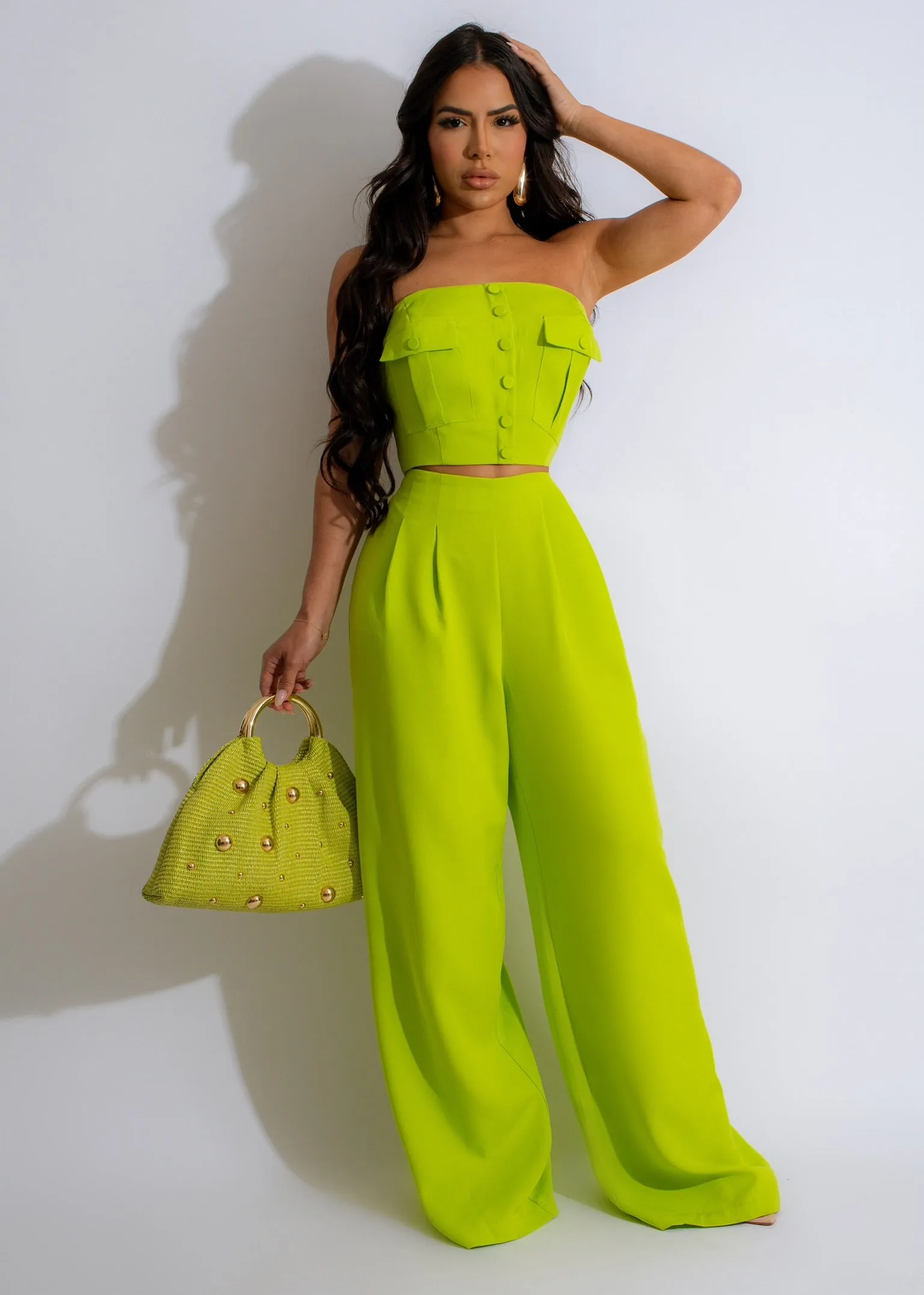 Day Radiance Pant Set Green