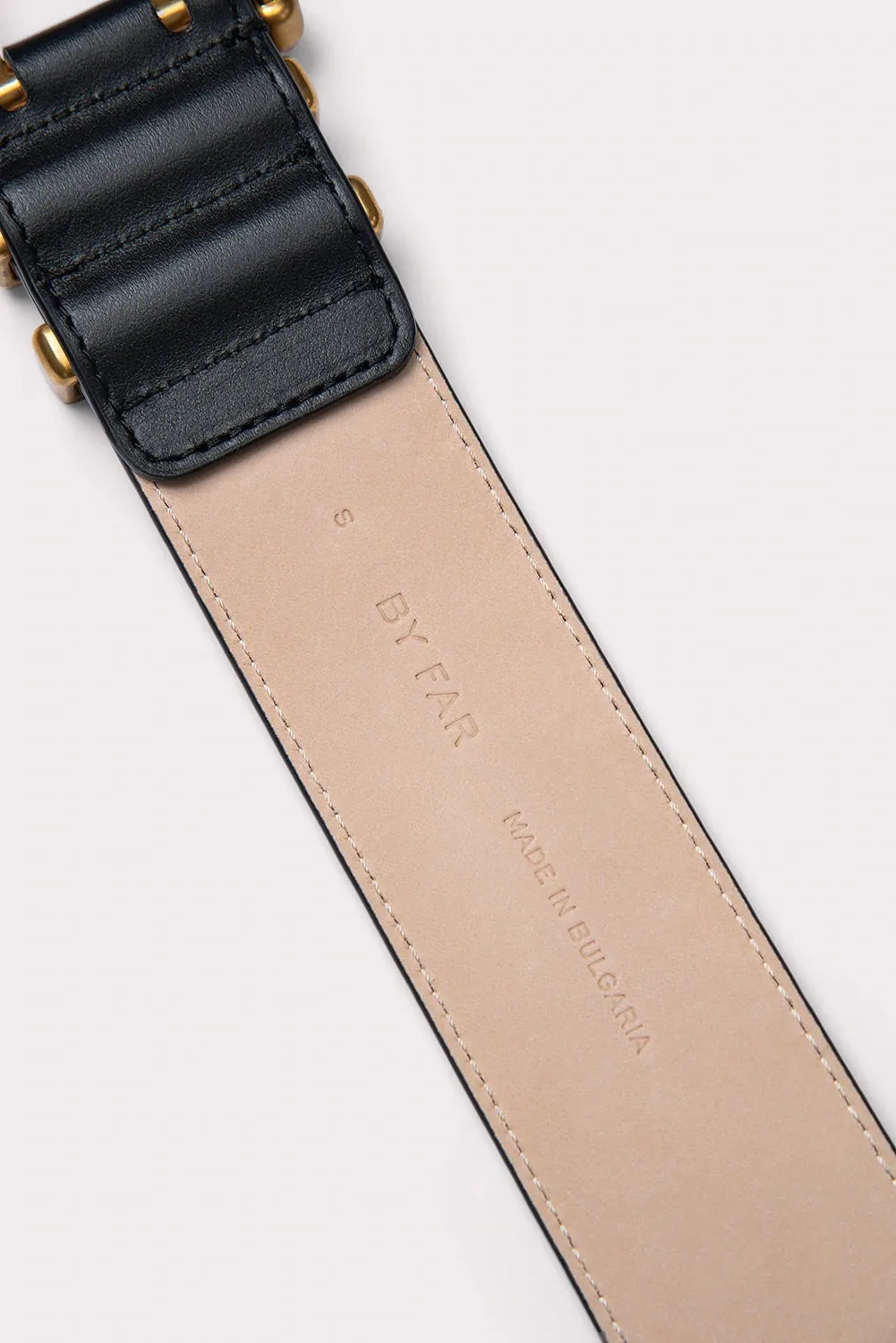 Duo Black Leather Belt