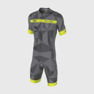 Fdx Splinter Yellow Men's & Boy's Padded Triathlon / Skin Suit