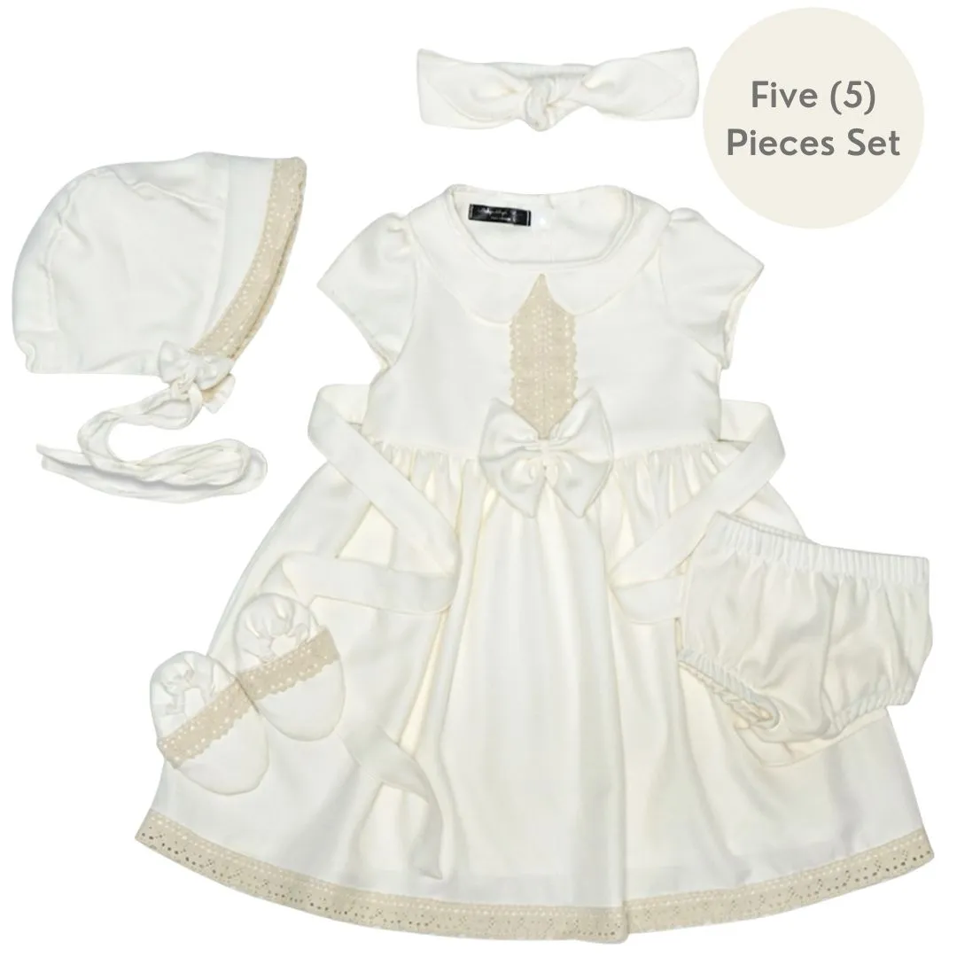 Five(5) Pieces Baptism Colar Dress