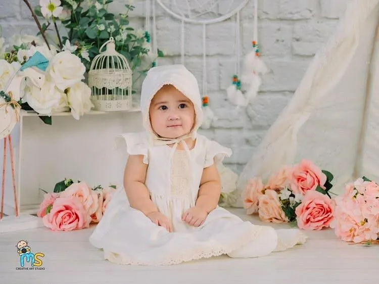 Five(5) Pieces Baptism Colar Dress