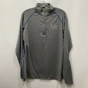 Grey Athletic Sweatshirt Collar Knights Apparel , Size L