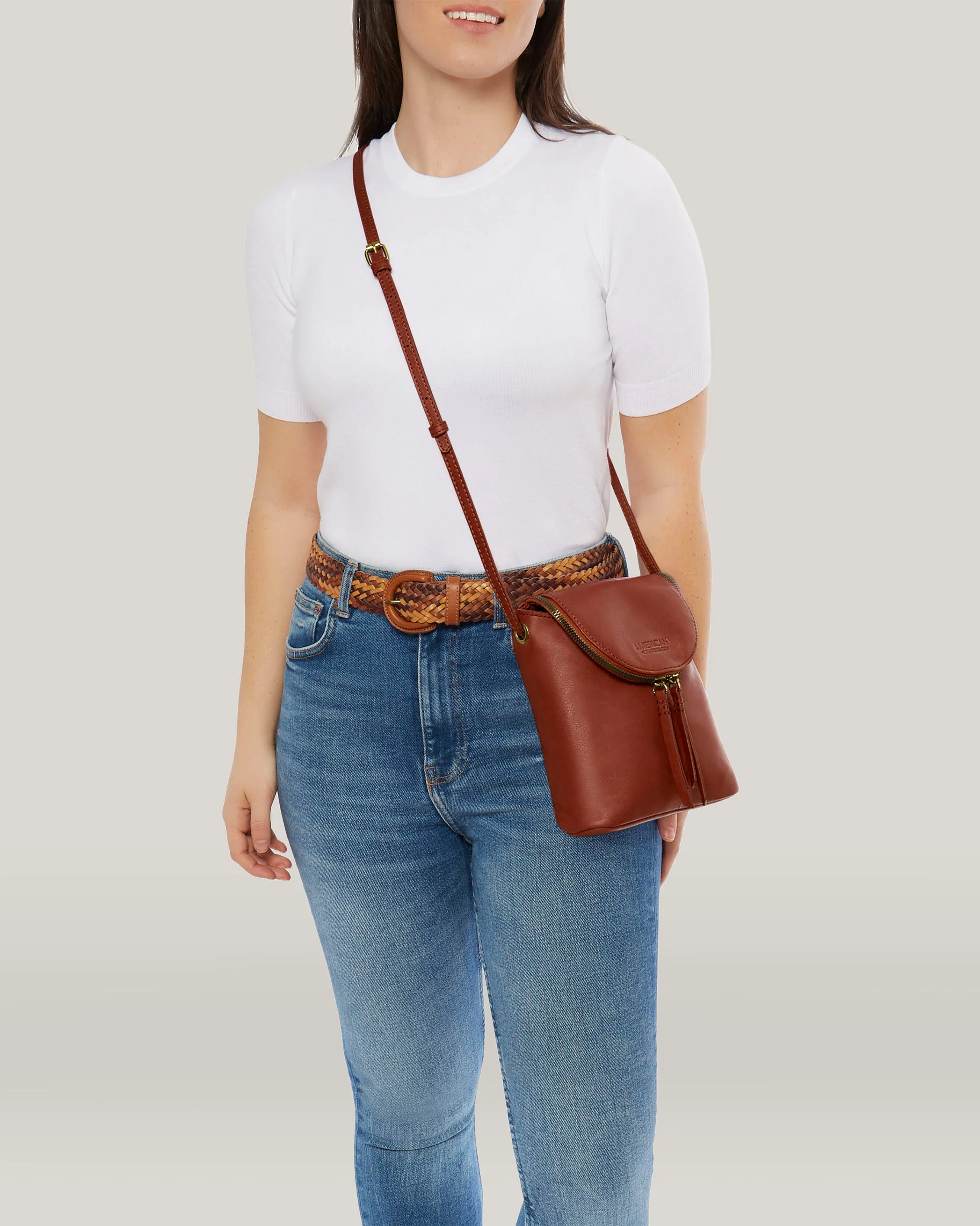 Hampton Large Zip-Around Crossbody