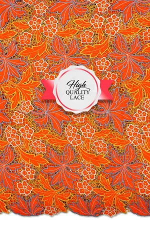 High Quality Lace - HQL002 - Fire Orange