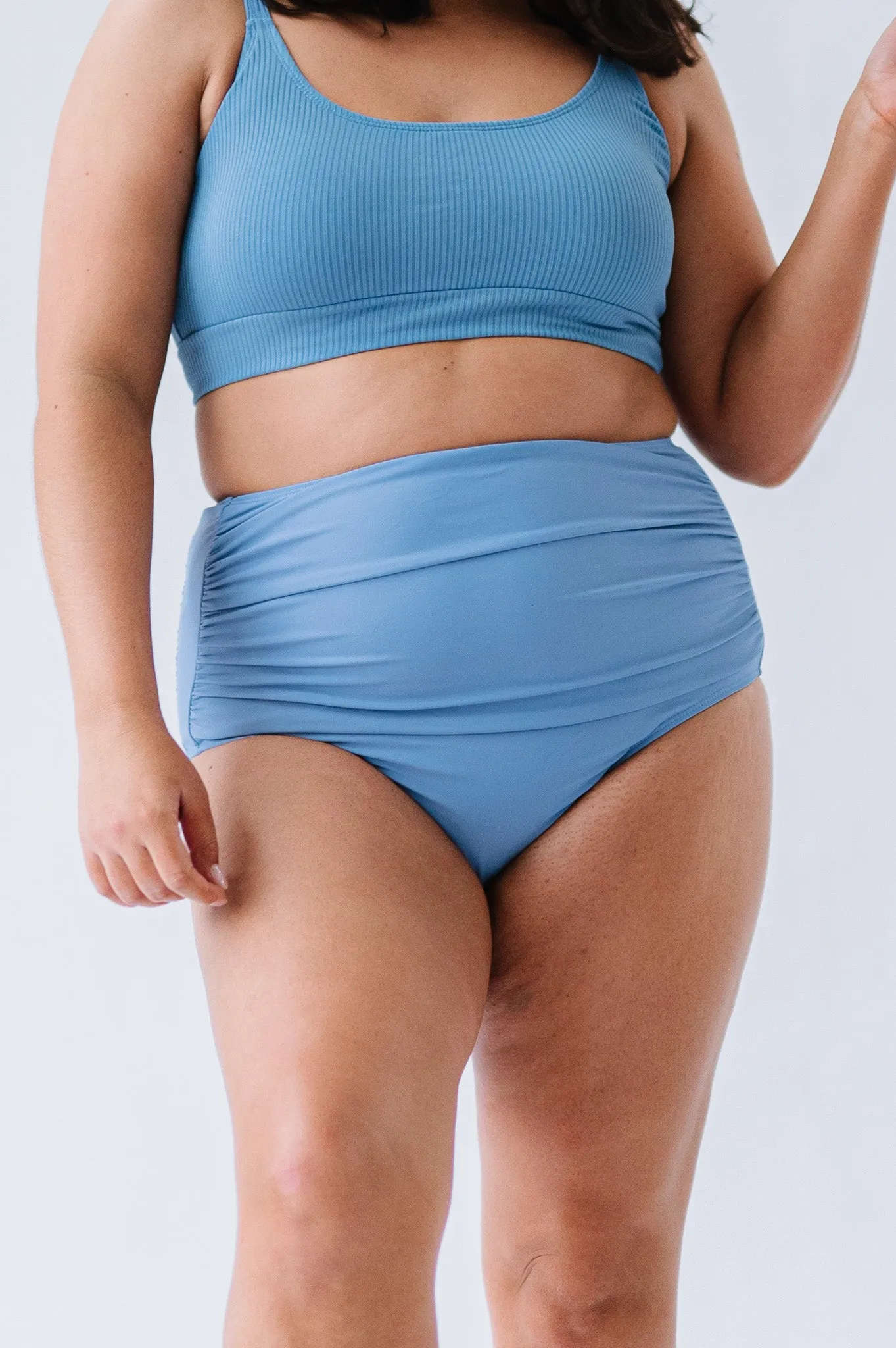 High Rise Barefoot Bottom | Surface Blue