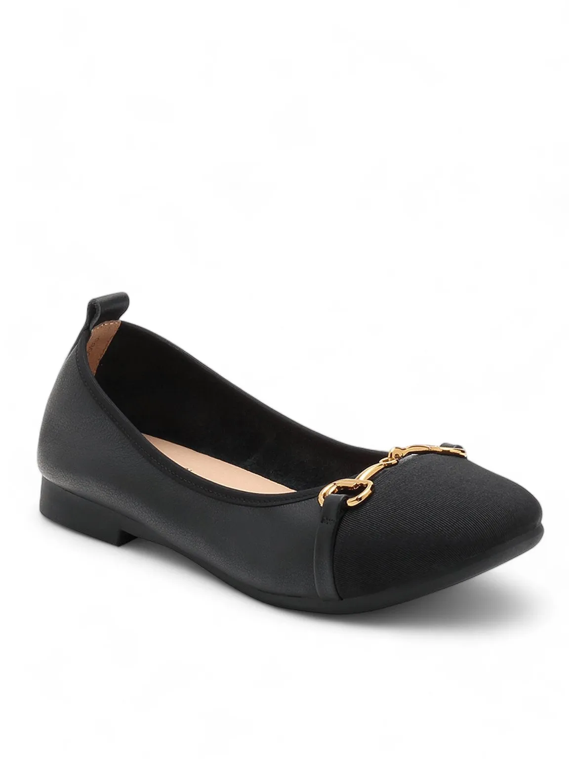 Horsbit Two-tone Ballerina Flats